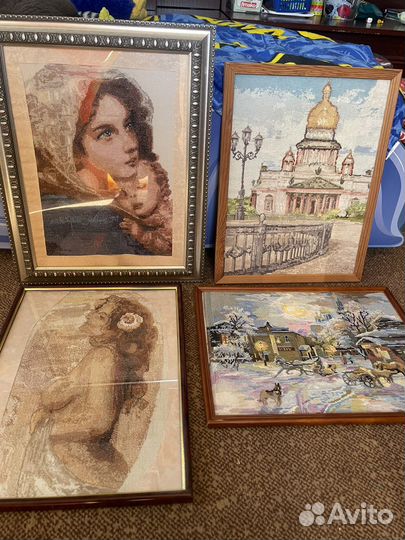 Картины вышитые крестом