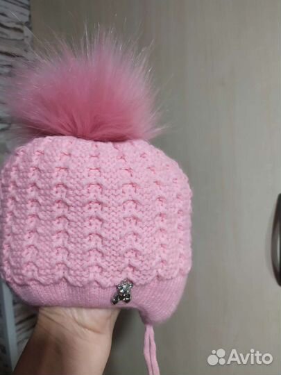 Шапочка зимняя для девочки
