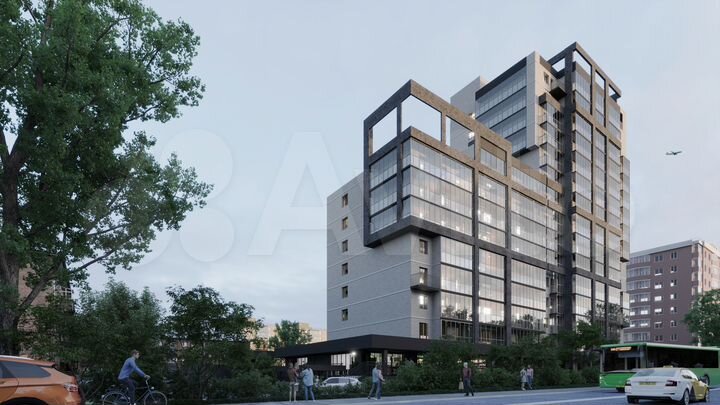 Своб. планировка, 44,6 м², 6/9 эт.