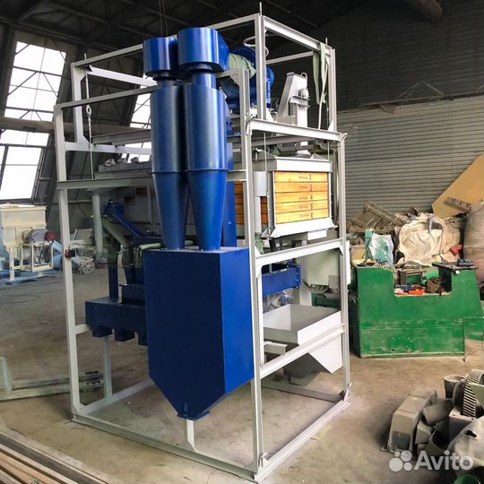 Крупорушка для переработки в крупу пшеницы, ячменя