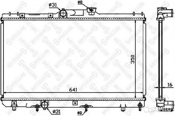 Радиатор 1025189SX stellox