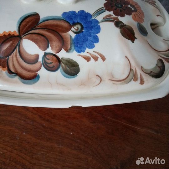 Супница редкой формы зик Конаково