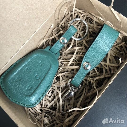 Чехол для ключа Cadillac из кожи