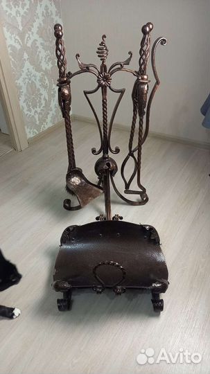 Кованый каминный набор