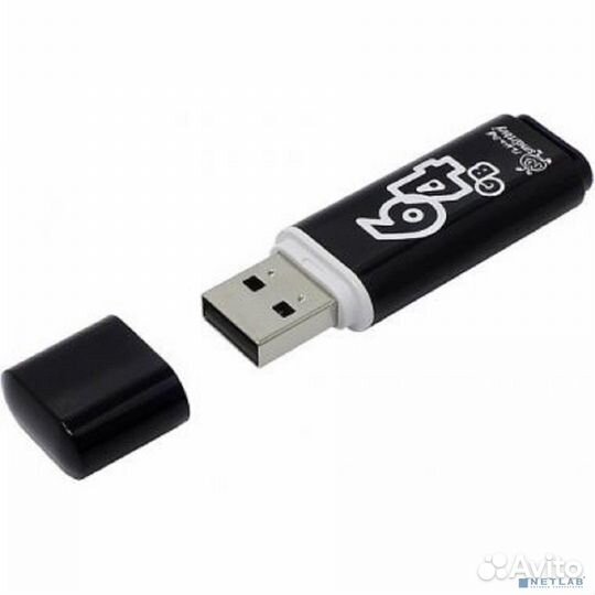 Smartbuy USB Drive 64GB Glossy series Black SB64gb