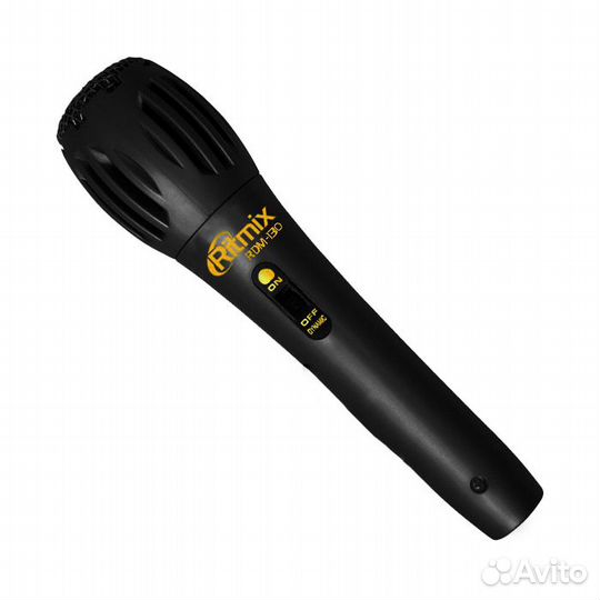 Микрофон (черный) для караоке,кабель 2м Ritmix 130