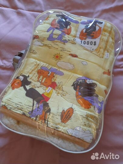 Одеяло-плед, 105х140 (бязь / овчина)