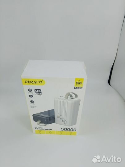 Powerbank 50000 mah с проводами