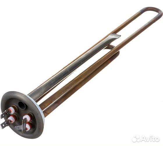 Тэн 2 кВт 380мм медный с резьбой под анод М4 AC