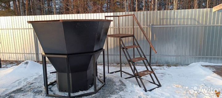 Купель уличная/Банный чан из лиственницы