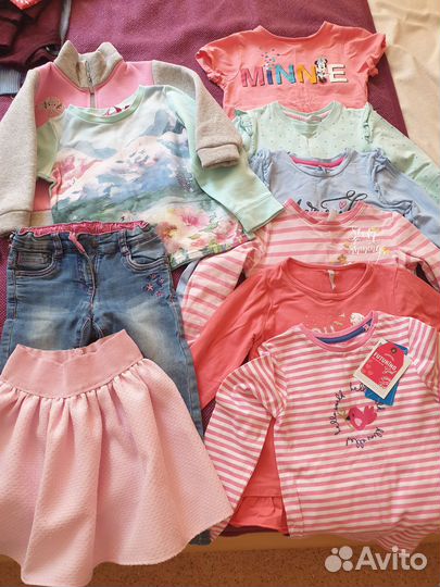 Одежда на девочку 110 р пакетом