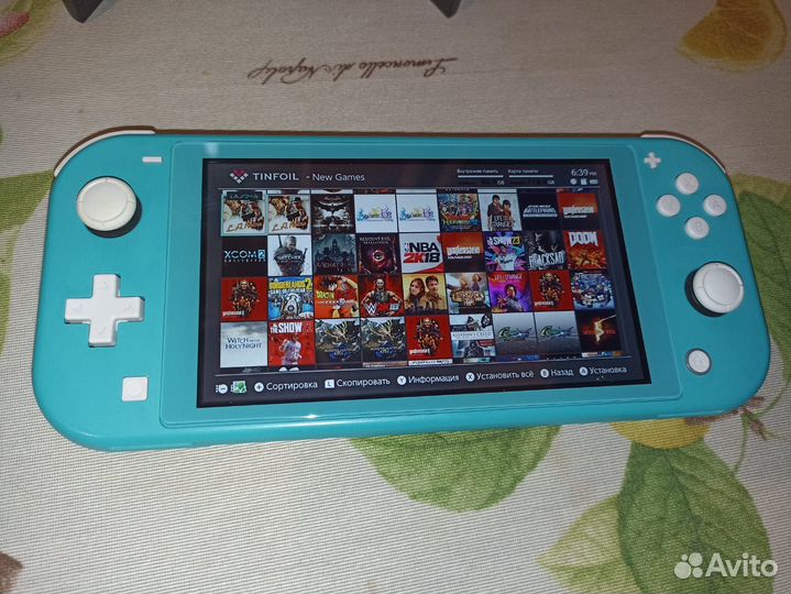 Nintendo switch lite прошитая чип 160gb