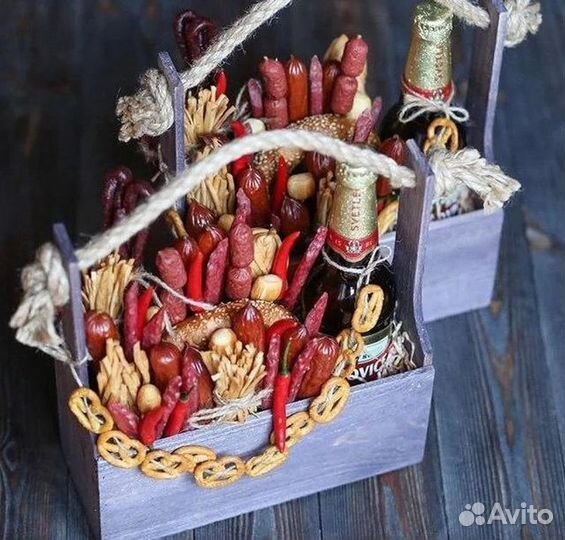 Мужской букет, съедобный букет, букет из колбасы