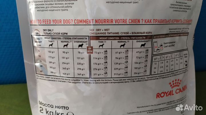 Сухой корм Royal Canin Gastrointestinal