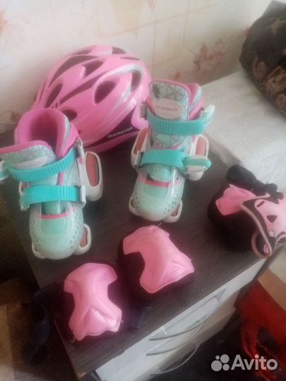 Роликовые коньки детские раздвижные