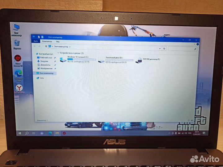 Игровой ноутбук Asus 4ядра/2видеокарты/8gb/1000gb
