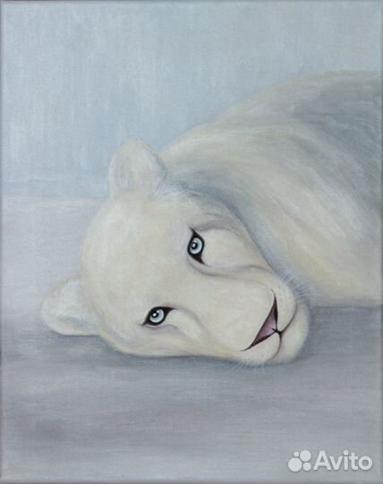 Декоративная живопись львица