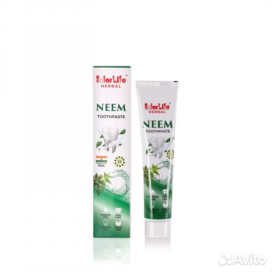 Зубная паста RED,neem,мiswak,charcoal.(индия)