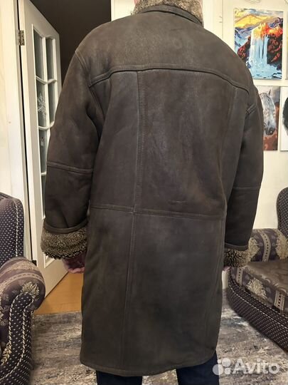 Дубленка натуральная мужская 52 54