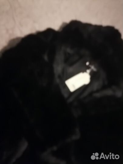 Искусственная шуба длинная с капюшоном