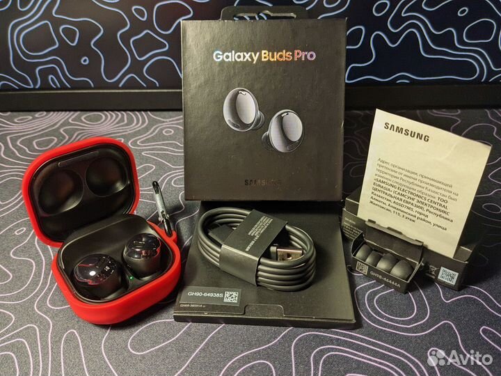 Ориг. Galaxy buds pro с защитным чехлом в подарок