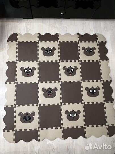 Детский коврик для ползания пазл