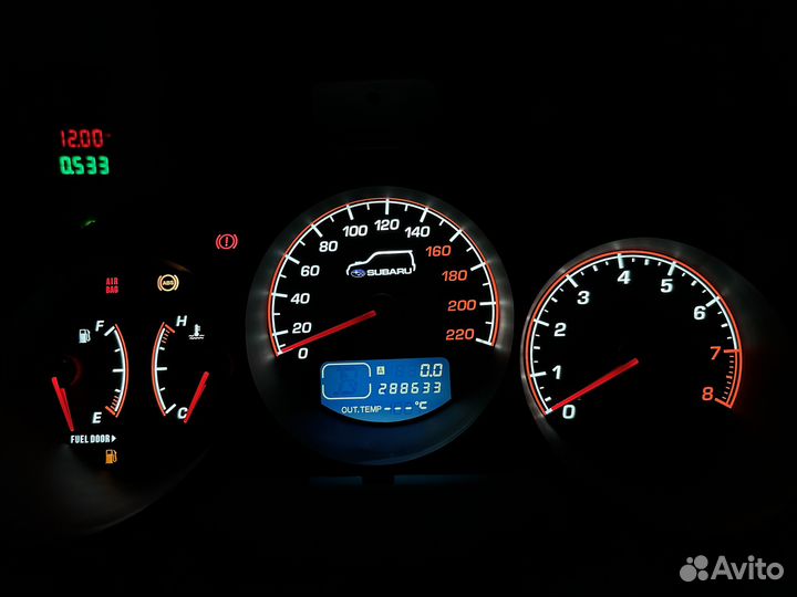 Подсветка приборной панели Subaru Forester SG5