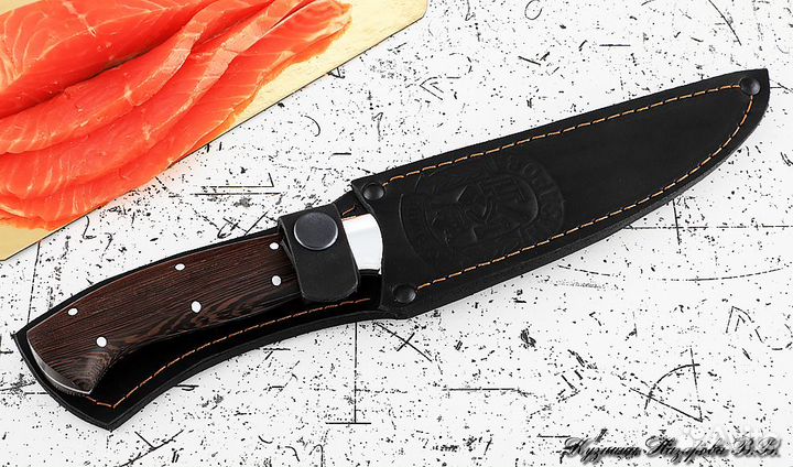 Нож Шеф № 5 сталь 95Х18 рукоять дюраль венге