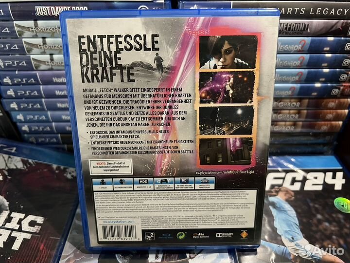 Диск Infamous: Первый Свет (First Light) PS4