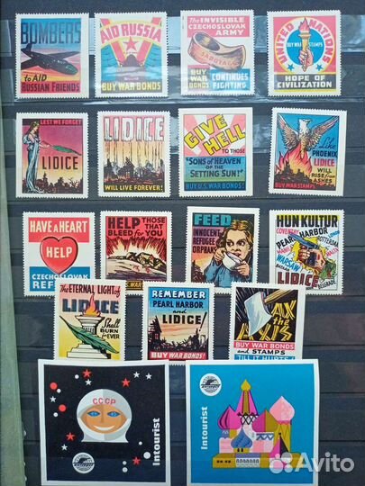 Виньетки,непочтовые марки,взносы,реклама,Милитария