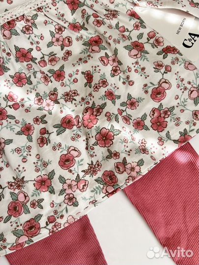 Комплект костюм 3в1 C&A 50 56 68 лето