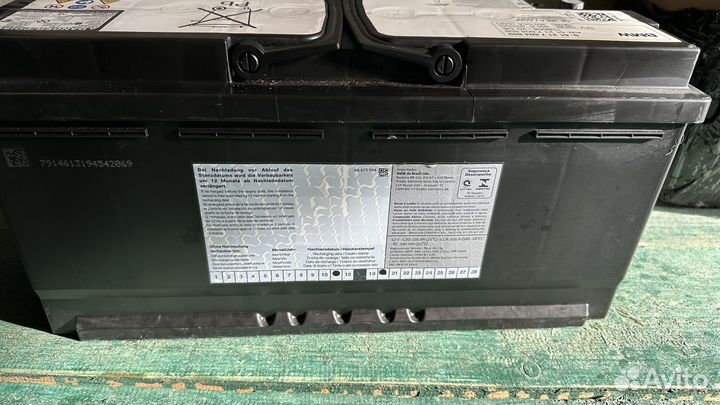 Аккумулятор agm 105 ah BMW