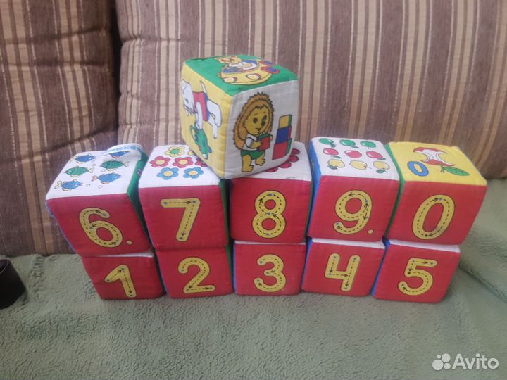 Развивающий кубик мягкий