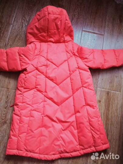 Пальто теплое для девочки 128