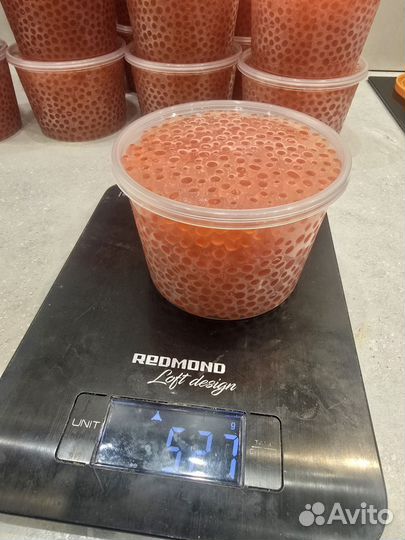 Красная икра кета