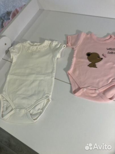 Боди с коротким рукавом 62 68