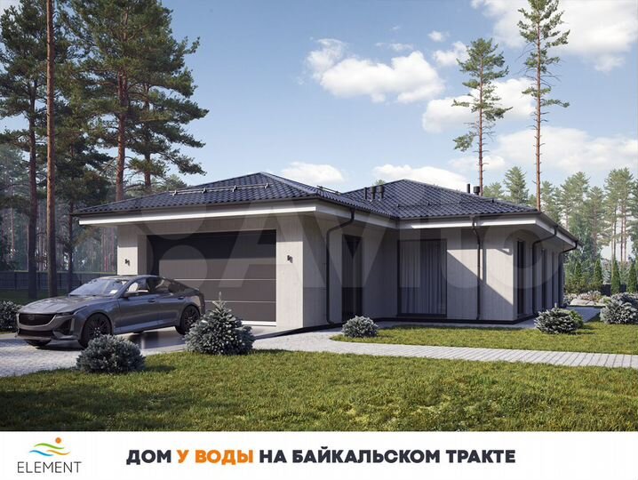 Коттедж 175 м² на участке 10 сот.