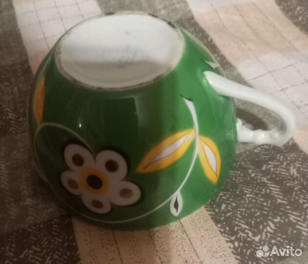 Молочники чашки блюдца ручная роспись кобальт