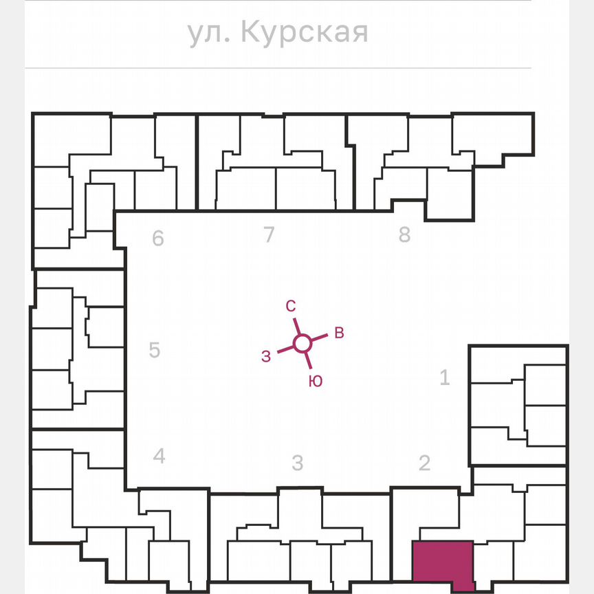 2-к. квартира, 63,1 м², 8/10 эт.