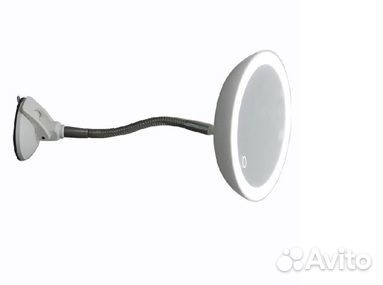 Косметическое зеркало с подсветкой на гибкой ножке