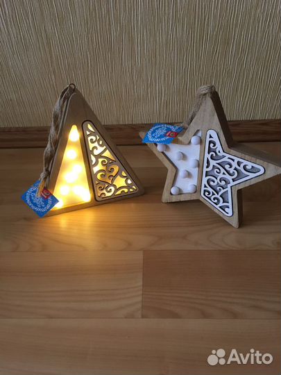 Интерьерные новогодние светильники