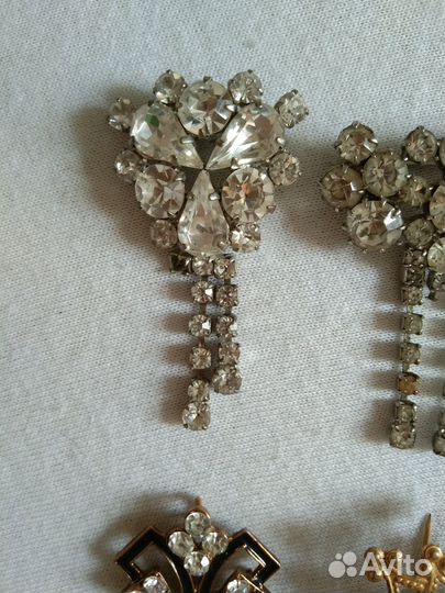 Броши, кулон винтаж чехия СССР