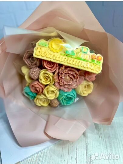 Букет из шоколадных цветов на день воспитателя