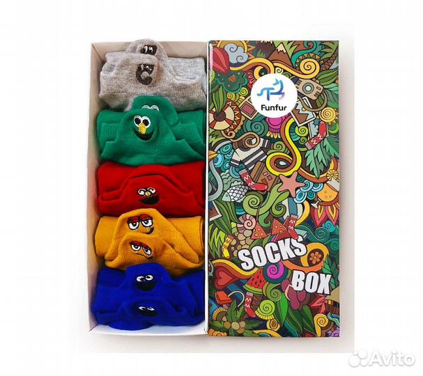 Носки Funfur Kawaii в наборе 5 пар
