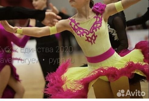 Платье для латины ю1 рост 146-158