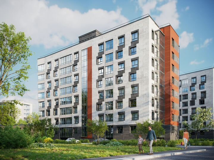 1-к. квартира, 43,6 м², 4/8 эт.