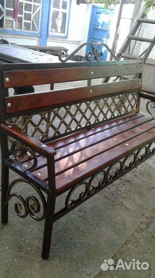 Кованная лавочка ручной работы