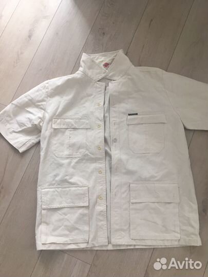 Жакет рубашка из очень толстого льна СССР