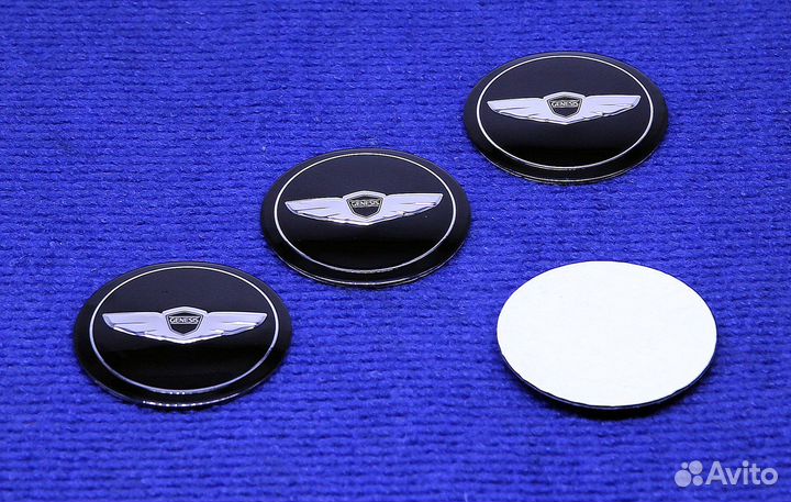 Комплект 3D наклеек диска Genesis 56 мм черный