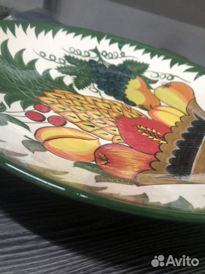 Ляган с рисунком фрукты